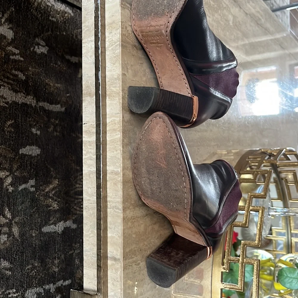 Ted Baker Burgundy Heeled Ankle Boot